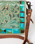 American Darling Organizer Saddle Blanket Genuine Leather Western Women Bag Handbag Purse | for Cute Travel