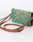 American Darling Organizer Saddle Blanket Genuine Leather Western Women Bag Handbag Purse | for Cute Travel