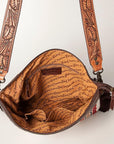 American Darling ADBGZ630 Large Crossbody Hand Tooled Saddle Blanket Genuine Leather Women Bag Western Handbag Purse