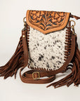 American Darling Cell Phone Holder Hair on Genuine Leather Western Women Bag Purse | Case