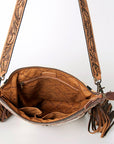 American Darling Signature Crossbody Hand Tooled Saddle Blanket Genuine Leather Women Bag Western Handbag Purse