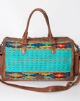 American Darling Duffel Saddle Blanket Genuine Leather Women Bag Western Handbag Purse