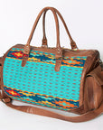 American Darling Duffel Saddle Blanket Genuine Leather Women Bag Western Handbag Purse