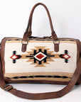 American Darling Duffel Saddle Blanket Genuine Leather Women Bag Western Handbag Purse