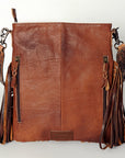 American Darling ADBGS192AD Messenger Hair On Genuine Leather Women Bag Western Handbag Purse