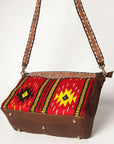 American Darling ADBGA257 Large Crossbody Hand Tooled Saddle Blanket Genuine Leather Women Bag Western Handbag Purse