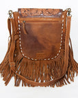 American Darling Large Crossbody Hand Tooled Genuine Leather women bag western handbag purse