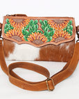 American Darling Hand Tooled Genuine Leather Women Bag Western Handbag Purse