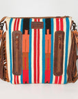 American Darling ADBGZ633 Signature Crossbody Hand Tooled Saddle Blanket Genuine Leather Women Bag Western Handbag Purse