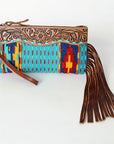 American Darling Wristlet Hand Tooled Saddle Blanket Genuine Leather Western Women Bag | Handbag Purse | Women Wristlet Purse | Wristlet Purse | Travel Wristlet Purse | Leather Wristlet Purse | Clutch Wristlet Purse