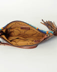 American Darling Wristlet Hand Tooled Saddle Blanket Genuine Leather Western Women Bag | Handbag Purse | Women Wristlet Purse | Wristlet Purse | Travel Wristlet Purse | Leather Wristlet Purse | Clutch Wristlet Purse