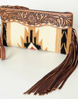 American Darling Wristlet Genuine Leather Women Bag W. Handbag Purse –