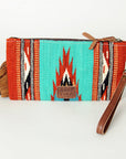 American Darling Wristlet Hand Tooled Saddle Blanket Genuine Leather Western Women Bag | Handbag Purse | Women Wristlet Purse | Wristlet Purse | Travel Wristlet Purse | Leather Wristlet Purse | Clutch Wristlet Purse