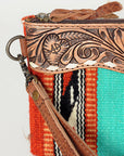 American Darling Wristlet Hand Tooled Saddle Blanket Genuine Leather Western Women Bag | Handbag Purse | Women Wristlet Purse | Wristlet Purse | Travel Wristlet Purse | Leather Wristlet Purse | Clutch Wristlet Purse