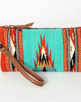 American Darling Wristlet Hand Tooled Saddle Blanket Genuine Leather Western Women Bag | Handbag Purse | Women Wristlet Purse | Wristlet Purse | Travel Wristlet Purse | Leather Wristlet Purse | Clutch Wristlet Purse