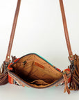 American Darling Cross Body Saddle Blanket Genuine Leather Women Bag Western Handbag Purse