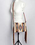 American Darling Cross Body Hand Tooled Saddle Blanket Genuine Leather women bag western handbag purse