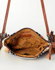 American Darling Cross Body Hand Tooled Saddle Blanket Genuine Leather women bag western handbag purse