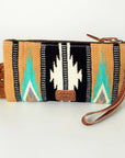 American Darling Wristlet Saddle Blanket Genuine Leather Western Women Bag | Handbag Purse | Women Wristlet Purse | Wristlet Purse | Travel Wristlet Purse | Leather Wristlet Purse | Clutch Wristlet Purse