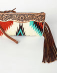 American Darling Wristlet Hand Tooled Saddle Blanket Genuine Leather Western Women Bag | Handbag Purse | Women Wristlet Purse | Wristlet Purse | Travel Wristlet Purse | Leather Wristlet Purse | Clutch Wristlet Purse