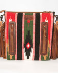 American Darling ADBGZ563A Signature Crossbody Hand Tooled Saddle Blanket Genuine Leather women bag western handbag purse