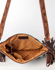 American Darling ADBGZ557A Signature Crossbody Hand Tooled Saddle Blanket Genuine Leather women bag western handbag purse