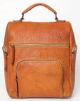 Never Mind Nmbgz125B Backpack Vintage Handmade Genuine Cowhide Leather Women Bag Western Handbag Purse
