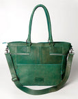 Never Mind Nmbgz126A Tote Vintage Handmade Genuine Cowhide Leather Women Bag Western Handbag Purse