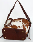 American Darling Bucket Full Grain Genuine Leather Western Women Bag Handbag Purse | Travel Bags College Casual