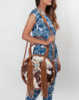 American Darling ADBGD161 Tote Hair-On Genuine Leather Women Bag Western Handbag Purse