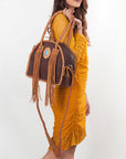 American Darling ADBGD162A Tote Hair On Genuine Leather women bag western handbag purse