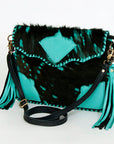 American Darling Hair On Genuine Leather Women Bag Western Handbag Purse