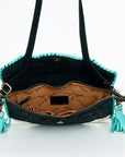 American Darling Hair On Genuine Leather Women Bag Western Handbag Purse