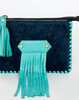 American Darling ADBGD168 Coin Purse Hair-On Genuine Leather Women Bag Western Handbag Purse