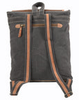 OHLAY KB106 Backpack Upcycled Canvas Hair-On Genuine Leather women bag western handbag purse