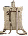 OHLAY KB107 Backpack Upcycled Canvas Hair-On Genuine Leather women bag western handbag purse