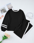Varsity Stripe Pullover and Drawstring Pant Set