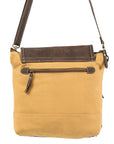 OHLAY KB128 Cross Body Upcycled Wool Upcycled Canvas Genuine Leather women bag western handbag purse