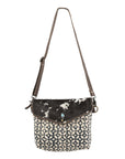 OHLAY KB133 Cross Body Upcycled Wool Upcycled Canvas Hair-On Genuine Leather women bag western handbag purse