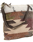 OHLAY KB134 Cross Body Upcycled Wool Upcycled Canvas Hair-On Genuine Leather women bag western handbag purse