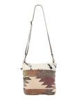 OHLAY KB134 Cross Body Upcycled Wool Upcycled Canvas Hair-On Genuine Leather women bag western handbag purse