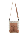 OHLAY MESSENGER Upcycled Canvas Genuine Leather women bag western handbag purse