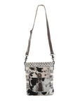 OHLAY MESSENGER Upcycled Wool Upcycled Canvas Hair-on Genuine Leather women bag western handbag purse