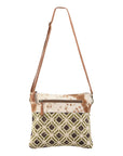 OHLAY KB153 Cross Body Upcycled Wool Upcycled Canvas Hair-On Genuine Leather women bag western handbag purse