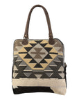 OHLAY KB157 TOTE Upcycled Wool Upcycled Canvas Hair-on Genuine Leather women bag western handbag purse