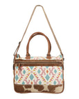 OHLAY KB176 TOTE Upcycled Wool Upcycled Canvas Hair-on Genuine Leather women bag western handbag purse