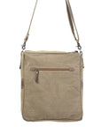 OHLAY MESSENGER Upcycled Wool Upcycled Canvas Genuine Leather women bag western handbag purse