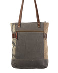 OHLAY KB222 TOTE Upcycled Canvas Genuine Leather women bag western handbag purse