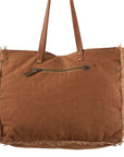 OHLAY KB228 TOTE Upcycled Wool Upcycled Canvas Embossed Genuine Leather women bag western handbag purse