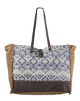 OHLAY KB235 TOTE Upcycled Wool Upcycled Canvas Genuine Leather women bag western handbag purse